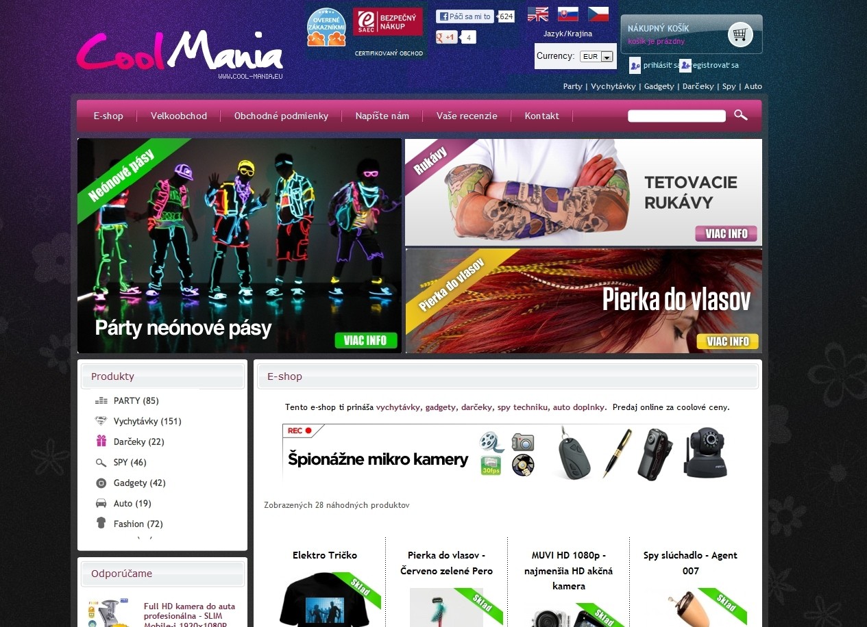 cool-mania alte Website