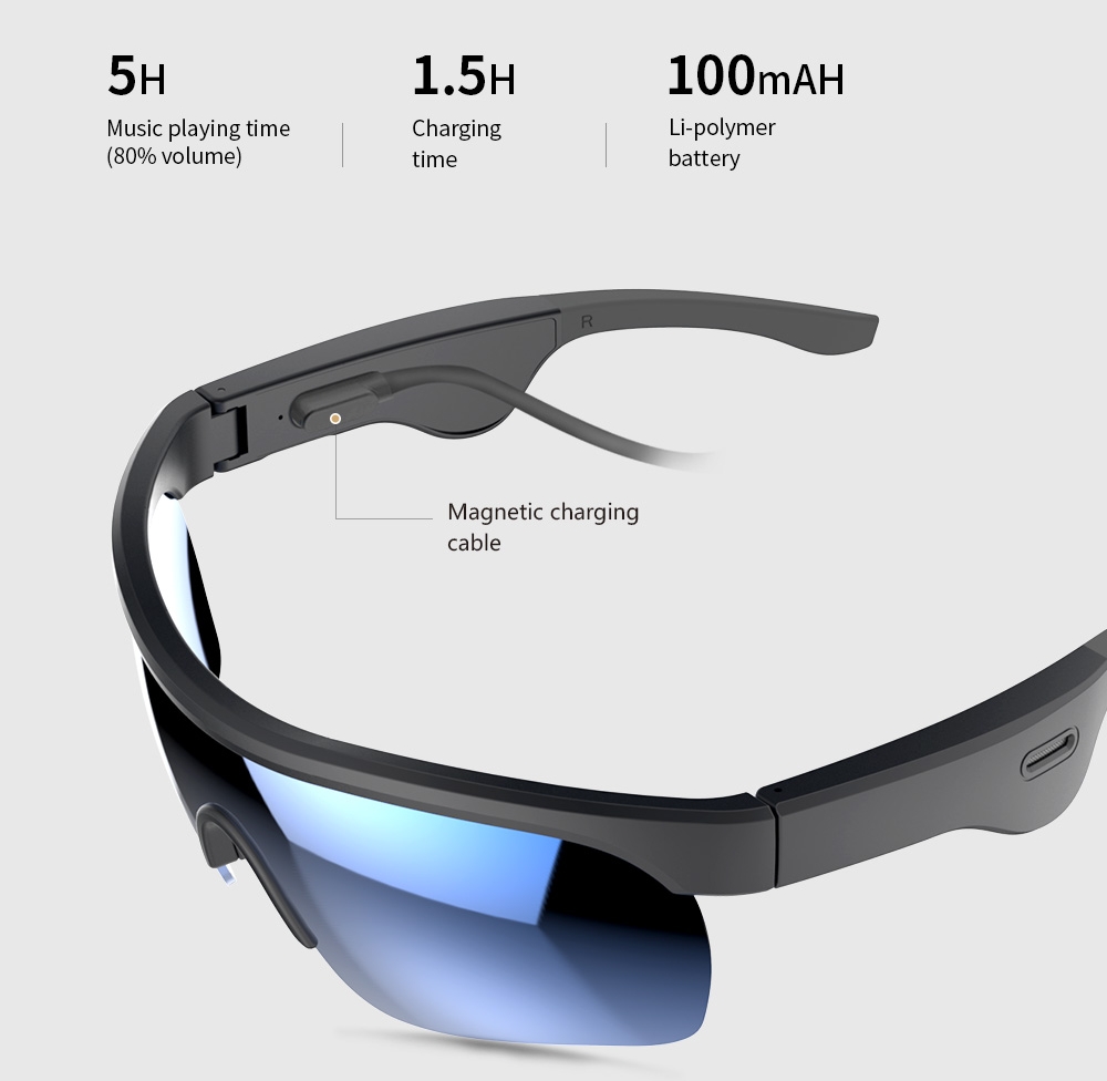 Bluetooth-Brille mit kabellosem Audio