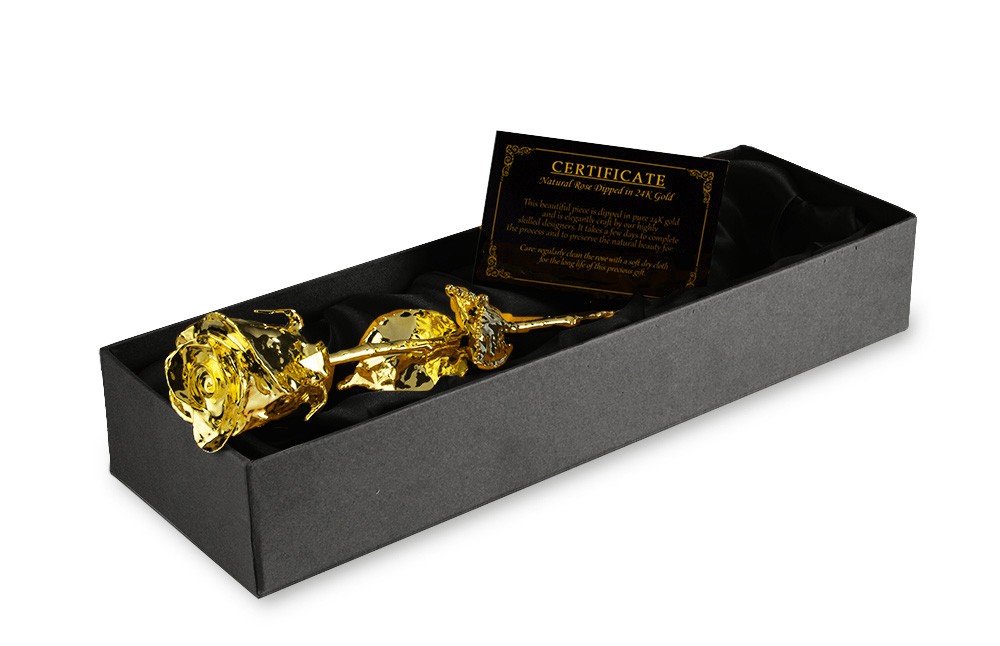 24k goldene Rose - vergoldetes Geschenk für Frauen