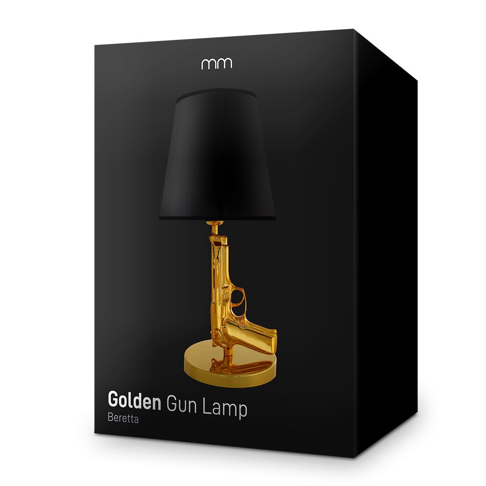 goldene Kanonenlampe