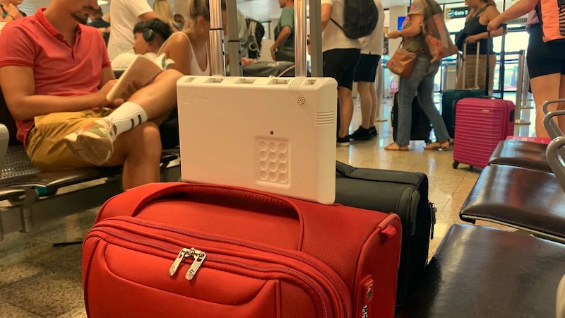 Reisesichere Reisebox mit akustischem Alarm