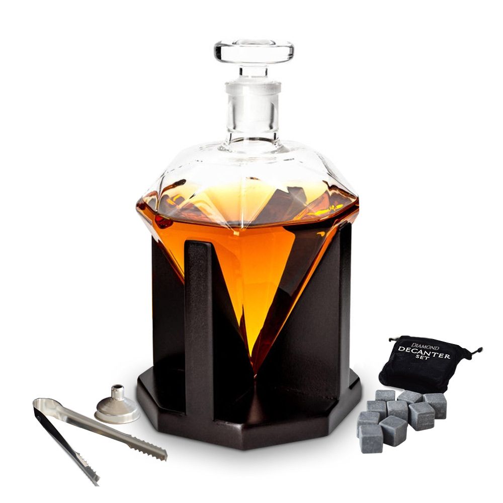 Diamant-Dekanter-Whisky-Set