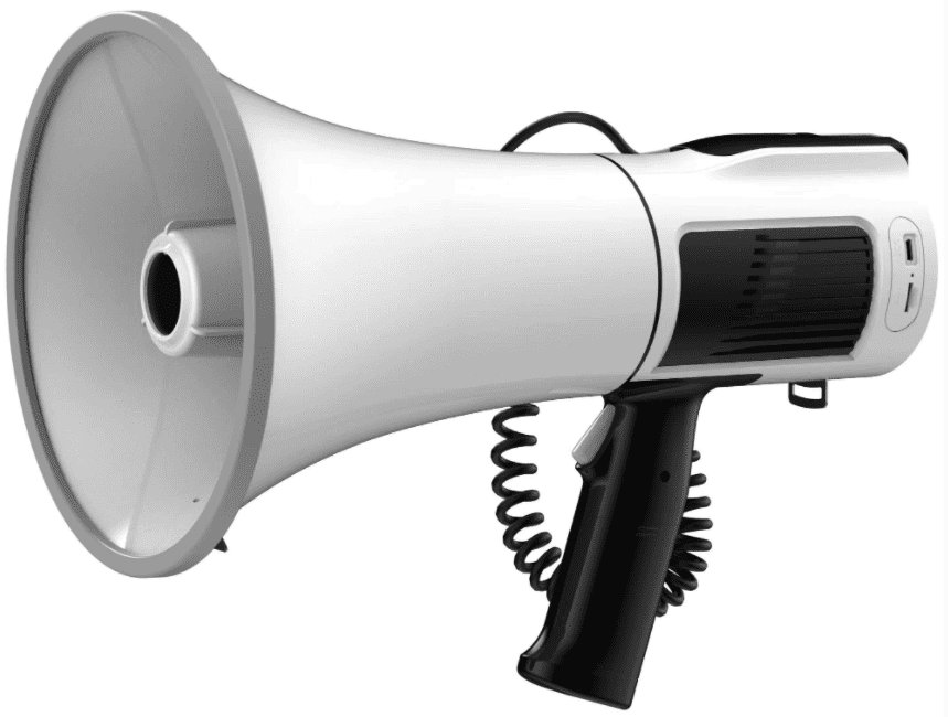 Megaphone - Tonverstärker mit Bluetooth (Verbindung zum Mobiltelefon)