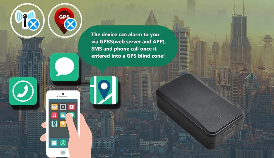 GPS Blind Zone Alarm Tracker