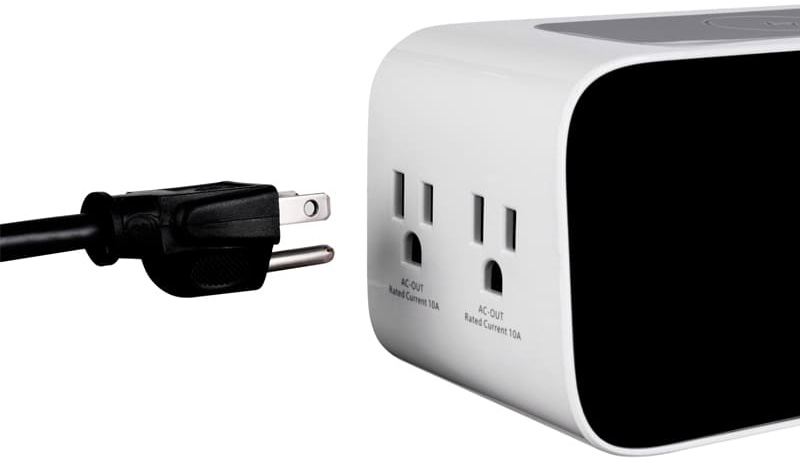 Wecker mit kabellosem USB-Ladegerät