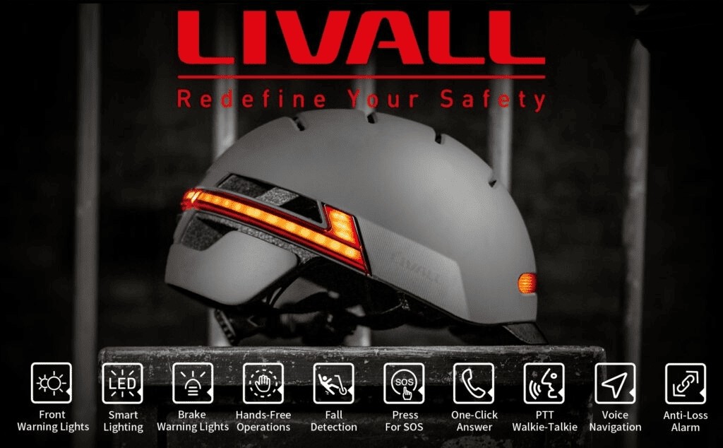 Fahrradhelm Smart mit Bluetooth Lilivall BH 51m