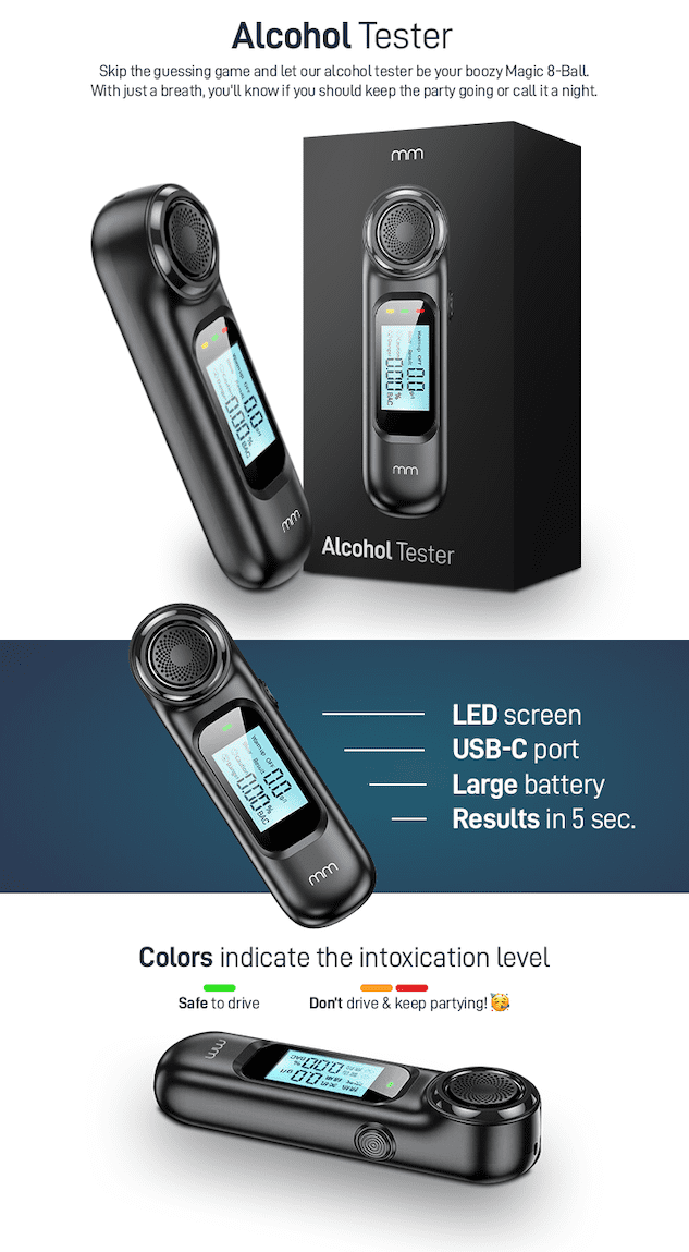 Alkoholtester – Messung des Alkohols im Atem