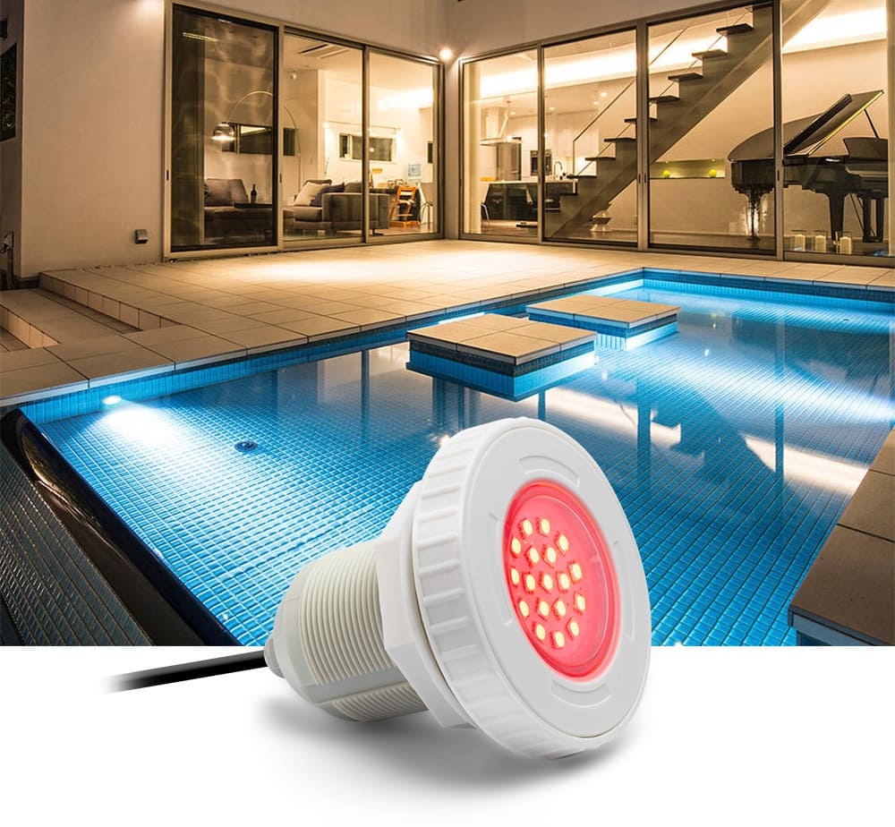 LED-Poolbeleuchtung RGB-Farblichtlampe für Pools, Teiche, Springbrunnen