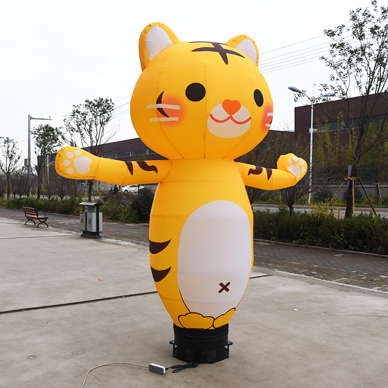 Katze Kätzchen tanzen aufblasbare Figur Lufttänzer tanzen Himmel Ballon Figur