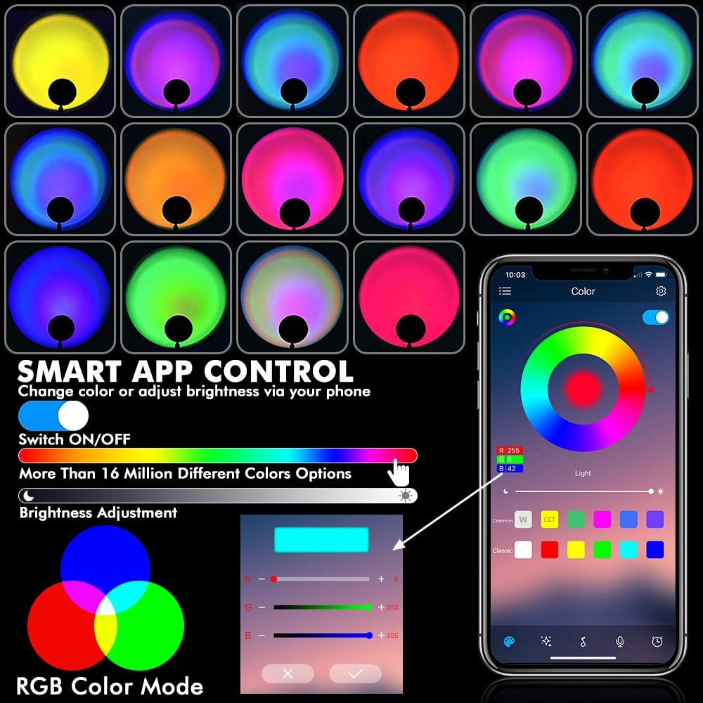 wifi lampe für smartphone mobile app gesteuert RGB bunt