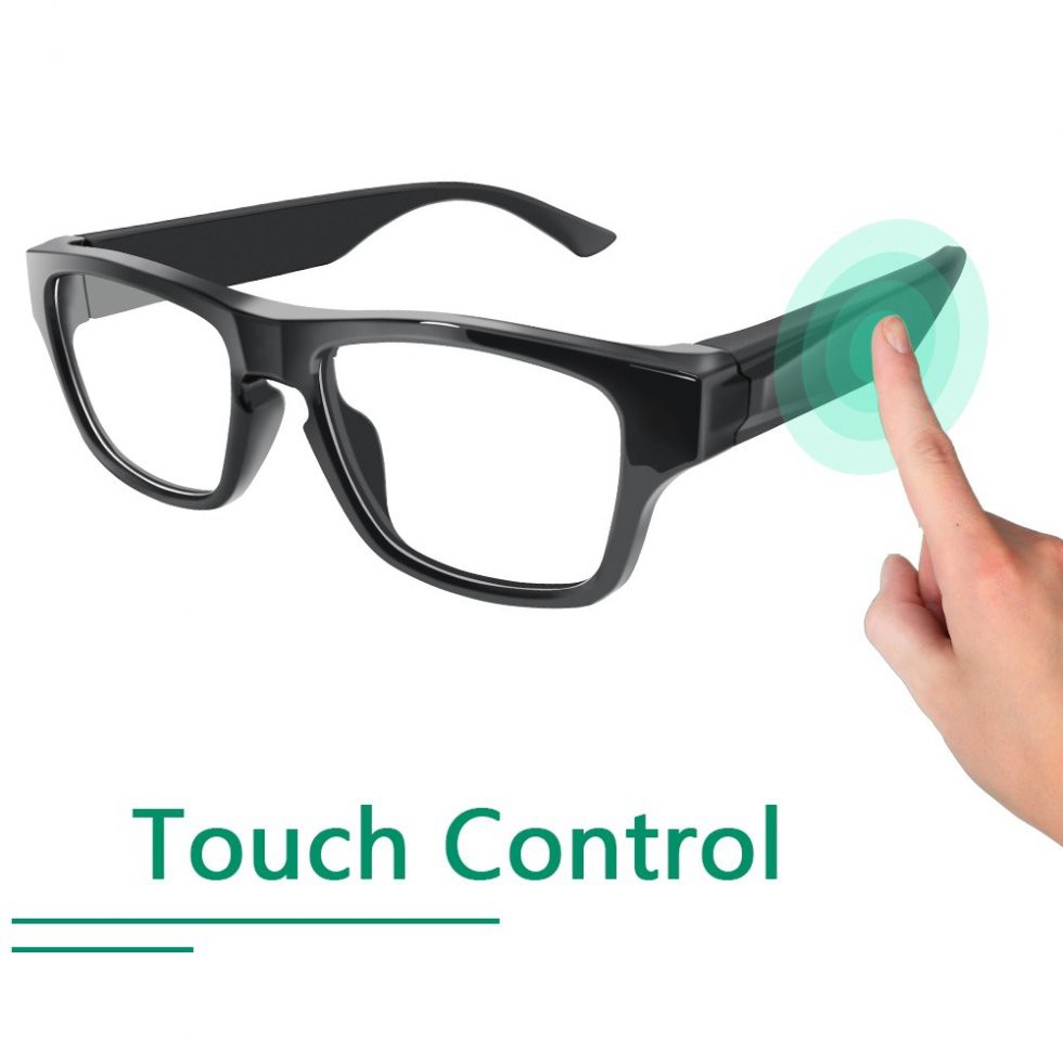 elegante Brille mit Full-HD-Kamera - Touch-Steuerung