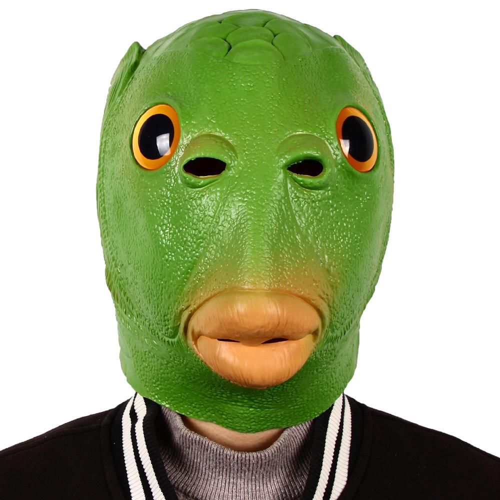 Fisch-Silikon-Gesichtsmaske für den Kopf