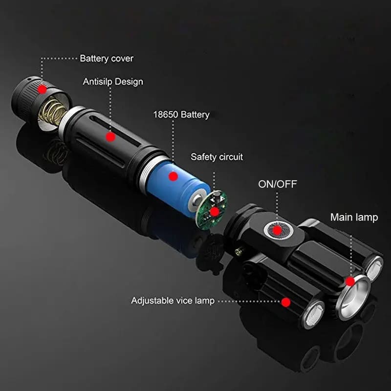 Leistungsstarke Handtaschenlampe zur Beleuchtung