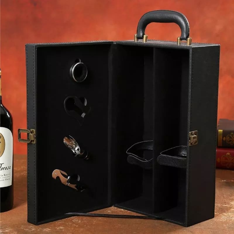 Weinzubehör Geschenkbox Körbe Set