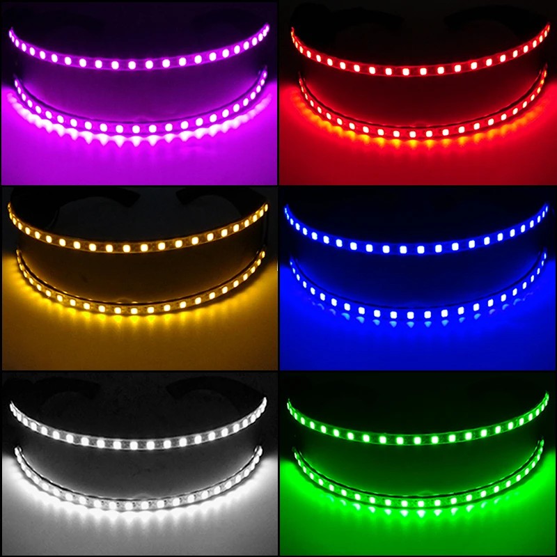 farbige LED-Partybrille