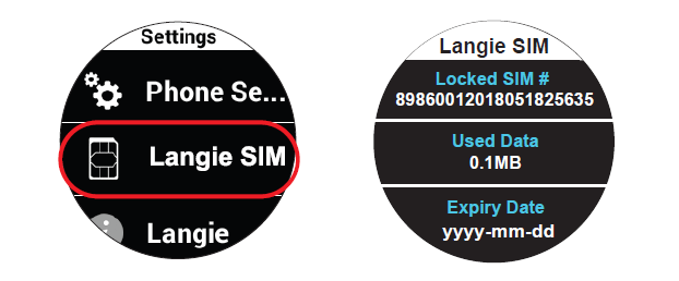 langie sim card globales land