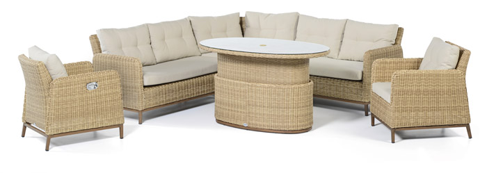 Rattanmöbel für die Terrasse, luxuriös, modern, stilvoll